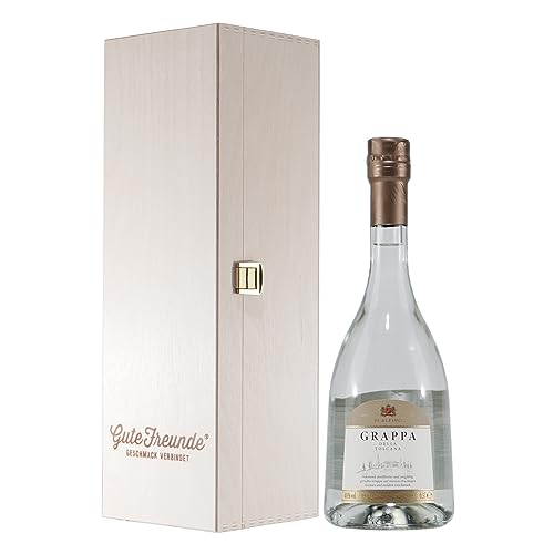 Di Alfino Grappa della Toscana mit Geschenk-Holzkiste von GUTE FREUNDE Geschmack verbindet