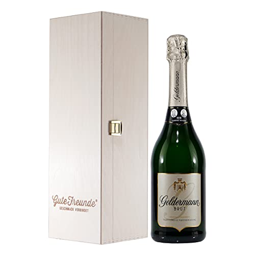 Geldermann Brut Sekt mit Geschenk-Holzkiste von GUTE FREUNDE Geschmack verbindet