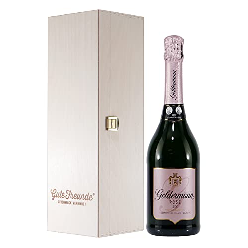 Geldermann Rosé Sekt mit Geschenk-Holzkiste von GUTE FREUNDE Geschmack verbindet