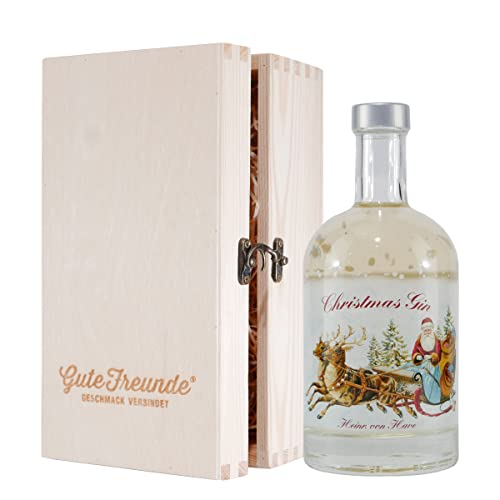 Heinr. von Have Christmas Gin mit Geschenk-Holzkiste von GUTE FREUNDE Geschmack verbindet