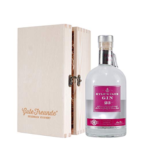 Kyle's Club Gin 23 Att. mit Geschenk-Holzkiste von GUTE FREUNDE Geschmack verbindet