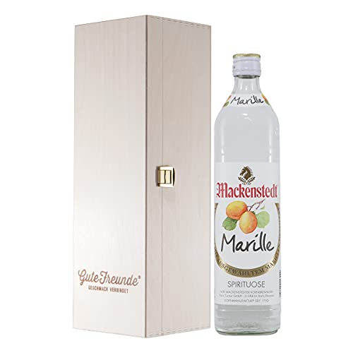 Mackenstedter Marille mit Geschenk-Holzkiste von GUTE FREUNDE Geschmack verbindet