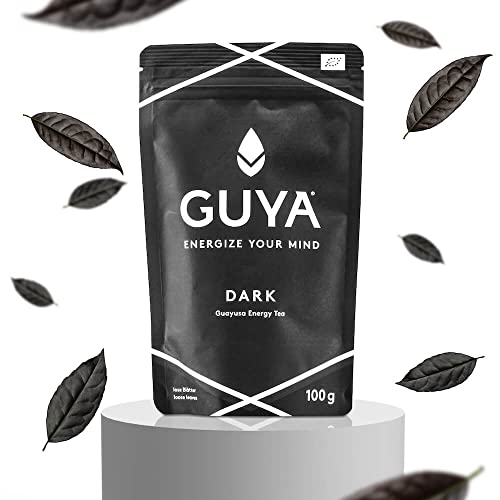 Bio Guayusa Tee lose | 100g 40 Tassen | Energize Your Mind | Kaffee Alternative | Natürliches Koffein, L-Theanin, Theobromin & Theophyllin (Dark) von GUYA