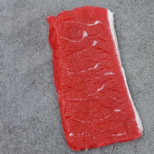 GUYOS PVC Hochsimulation Frischfleisch Modell Shop Schweinefleischscheiben Schweinehuf Schweineherz Zunge Requisiten Spareribs Eingeweide gefälschte Rinderbrust-Magere Fleischscheibe von GUYOS