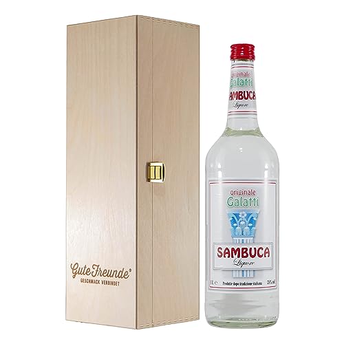 Galatti Sambuca Anislikör mit Geschenk-Holzkiste von Galatti