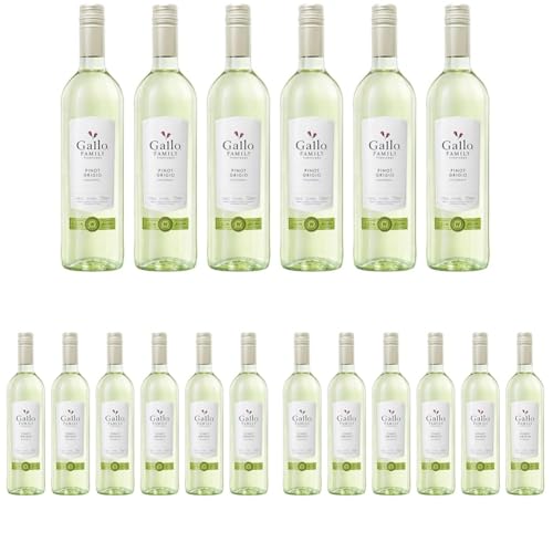 Gallo Family Vineyards Pinot Grigio Halbtrocken (6 x 0.75 l) (Packung mit 3) von Gallo Family Vineyards