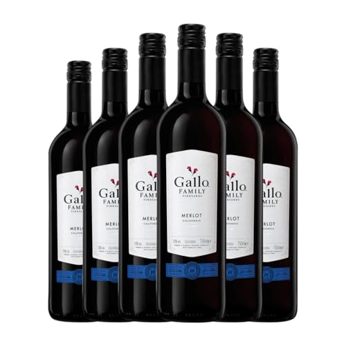 Gallo Merlot Valle de Limarí 75 cl Rotwein (Karton mit 6 Flaschen von 75 cl) von Gallo Family Vineyards