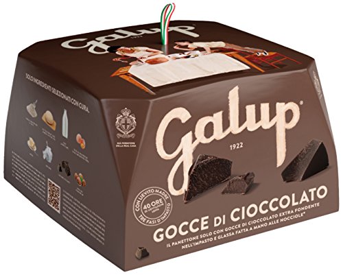 Galup Panettone Gocce di Cioccolato - Hefekuchen mit Schokoladenstücken 750 gr. von Galup