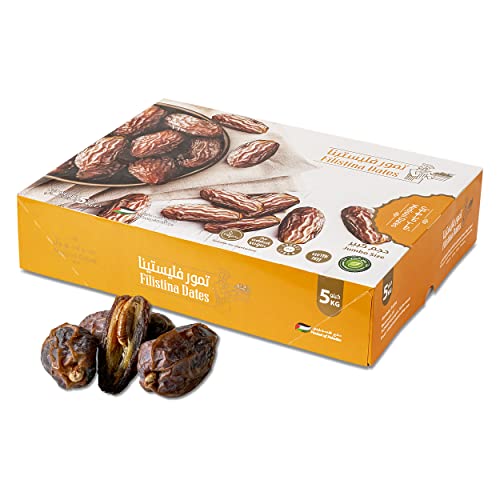 Medjool Datteln 5Kg Medjoul Königsdattel Premium Qualität 100% Vegan frisch & Gluten Frei Medjool-Datteln Einzigartiger Geschmack Dates von Gama