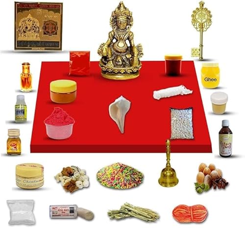 Lord Kuber Puja Kit/Kuber Poojan Samagri für Pooja Hindu-Religion Festival von Ganesha Arts