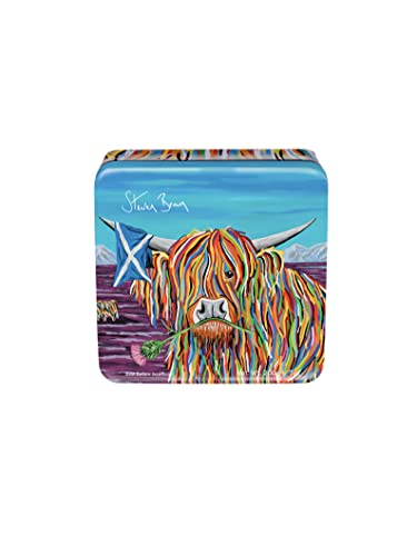 Hamish McCoo Malt Whisky Fudge Quadratische Dose, 200 g von Gardiner's of Scotland