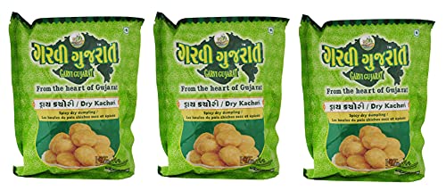 Garvi Gujarat - Gewürzte Klöße/Teigbällchen (trockene Kachori) - 3 x 285 g von Garvi Gujarat