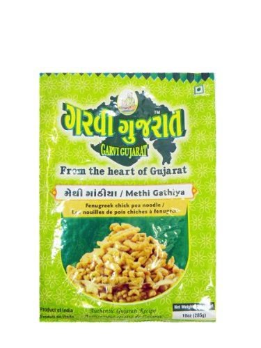 Garvi Gujarat - Kichererbsennudeln mit Bockshornklee (Methi Gathia) - 3 x 285 g von Garvi Gujarat