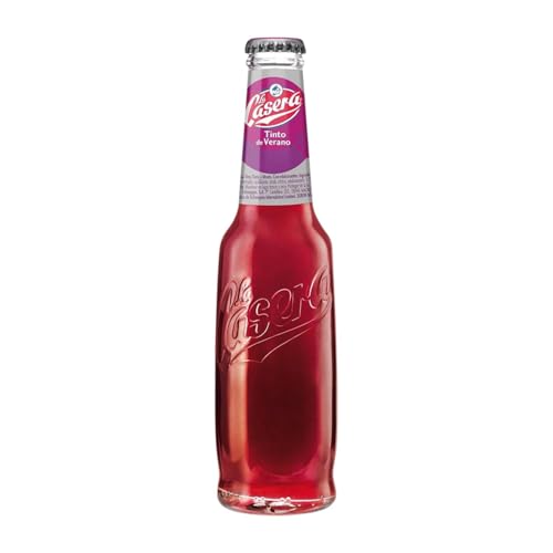 Getränke und Mixer 24 Einheiten Box La Casera Tinto de Verano Kleine Flasche 27 cl von Gaseosas La Casera