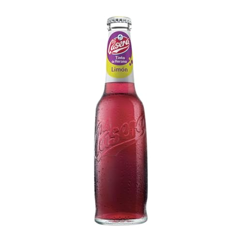 Getränke und Mixer 24 Einheiten Box La Casera Tinto de Verano Limón Kleine Flasche 27 cl von Gaseosas La Casera