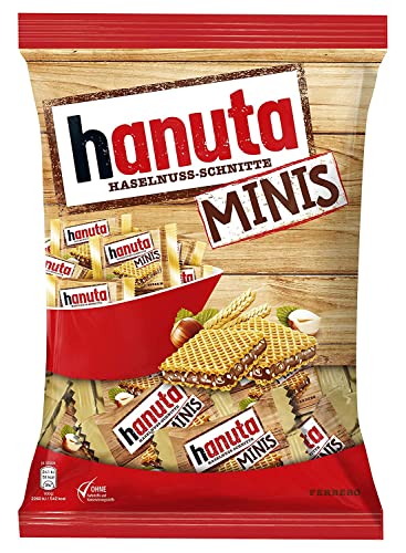 1x HANUTA MINIS im Beutel 200 g - Süßigkeiten, Nahrungsmittel von Gastobedarf Mühlan