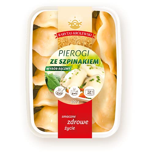 3 Packungen Handgemachte Polnische Maultaschen Gastronom (Piroggen) mit Spinat Füllung Pierogi z szpinakiem von Gastronom