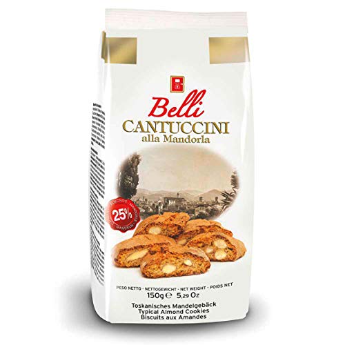 Belli Cantuccini alla Mandorla traditionelles Mandelgebäck 150g von Gebäck