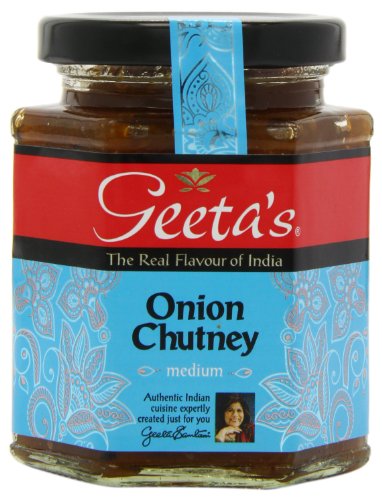 Geeta's Onion Chutney, authentische indische Küche, 310 g Glas, 6 Stück von Geeta's