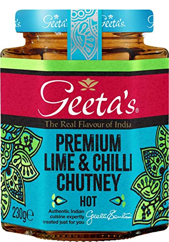 Geeta's Premium Limette & Chili Chutney Hot 230g von Geeta's