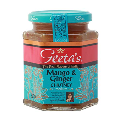 Geeta's herzhafte Mango & Ingwer Chutney, 320g von Geeta's