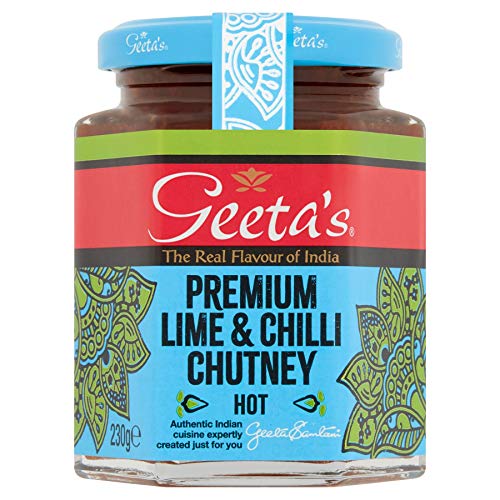 Geetas Premium Chutney Limetten & Chili - 230g - Einzelpackung von Geeta's