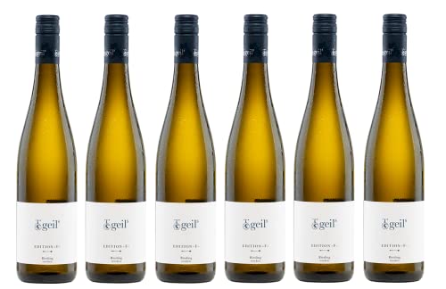 6x 0,75l - 2023er - Geils - Sekt- und Weingut - Edition "F" - Riesling - Qualitätswein Rheinhessen - Deutschland - Weißwein trocken von Geils - Sekt- und Weingut