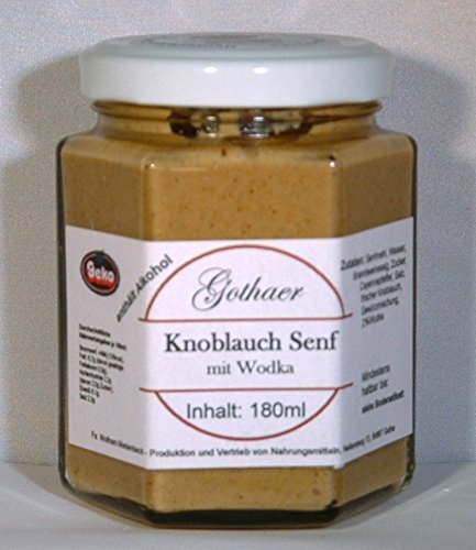 Original Gothaer Knoblauch-Senf im Sechseckglas a´180ml von Geko