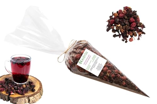 Gelviu Loser Früchtetee mit Stachelbeeren, Himbeeren und Johannisbeeren - Tee früchte lose 500g - Geschenksets für männer - Tee-Mischung ohne aroma – koffeinfrei- Vegan (Label) von Gelviu