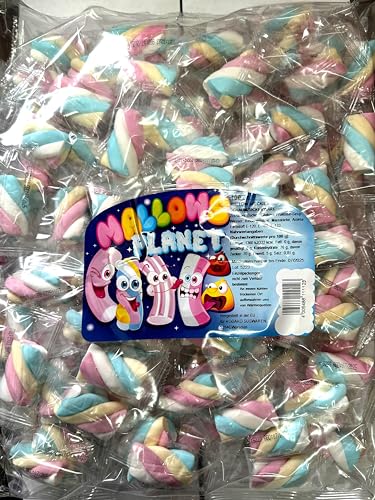 100pcs Mallow Speckies Schaumzucker Marshmellows Wurfmaterial Karneval Fasching MADE in EU !! von Generic