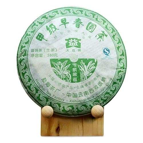 380g Runder Tee im Vorfrühling Pu'er Tee China Original Puerh Tee Guter Tee Natürlicher Bio Puerh -Tee Grünes Essen ohne Zusatzstoffe Puer Tee von Generic