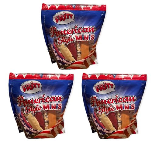 3x Fritt American Style Minis Kaubonbon mit salzigem Karamell-, Popcorn- und Cranberrygeschmack 600g von Generic