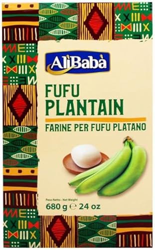 ALIBABA– FUFU PLANTAIN 680g – BANANEN MEHL - Couscous de Maniok - Premium Qualität von Generic