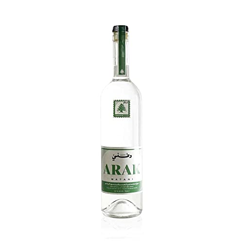 Arak Watani - Original libanesischer Arak, 51% Vol. - Arrak in edler 0.75 l Glasflasche von Generic