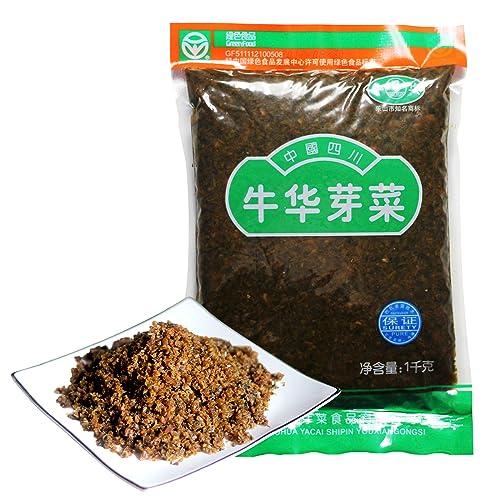 Bailinhou SuiMi yacai sichuan konserviertes Gemüse 2.2lb (1000g), Senfstiel Getrocknetes Gemüse, Laotan Gärung, aus Szechuan, China von BAILINHOU