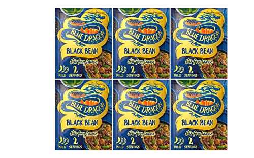 Blue Dragon Black Bean Stir Frittiersoße, 120 g, 6 Stück von Blue Dragon