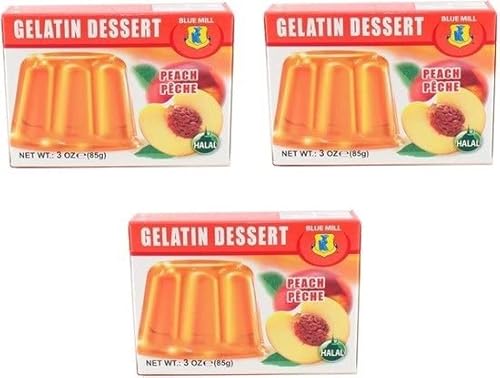 Blue Mill Jelly Pfirsichgeschmack 3 x 85 Gramm (Halal) (Gelee) von Generic