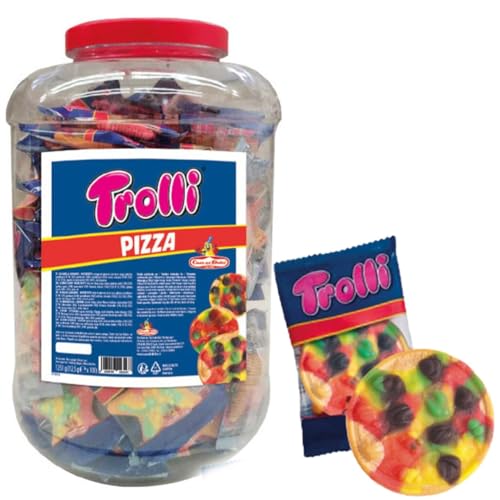 Bonbons Gummibärchen Pizza Candy Kunststoffdose 70 Stück à 17 g von Generic