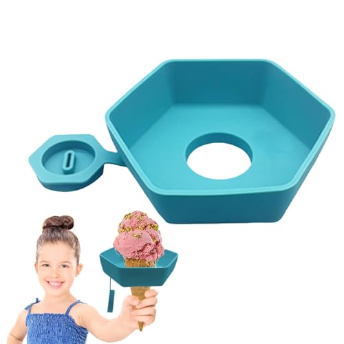 Eis am Stiel-Halter – Tropfschutz für Eis am Stiel, 50 g Eis am Stiel-Tropfstopper | Silikon-Tropfschutz für Eis am Stiel, tropffreie Tropfschale für Eis am Stiel mit lustigen Designs für Kinder und E von Generic