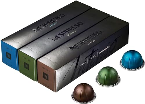 Europäische Version Nespresso Vertuoline, Intensive Kaffeesorte (8 oz): Intenso, Stormio, Odacio, 30 Kapseln von Nespresso