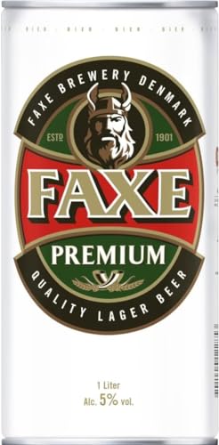 Faxe Dänisches Premium Lager Bier 24 x 1 l Dosenbier von Generic