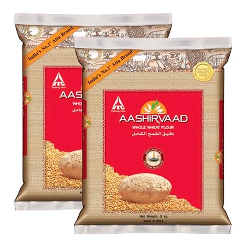 Generic Aashirvaad Vollkornweizenmehl (Bundle von 2 x 5kg) - 10kg von Generic