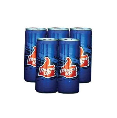 Generic Cans Thums Up (Bundle von 5 x 300ml) - Erfrischender indischer Softdrink von Generic