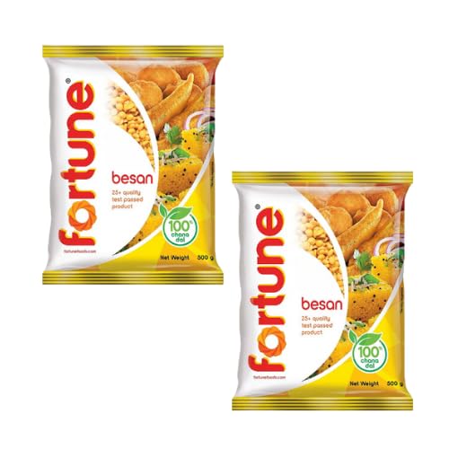 Generic Fortune Besan/Kichererbsenmehl (2 x 500g) - Vielseitiges Mehlpaket von Generic