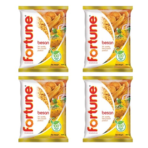 Generic Fortune Besan/Kichererbsenmehl (4 x 500g) - Vielseitiges Mehlpaket von Generic