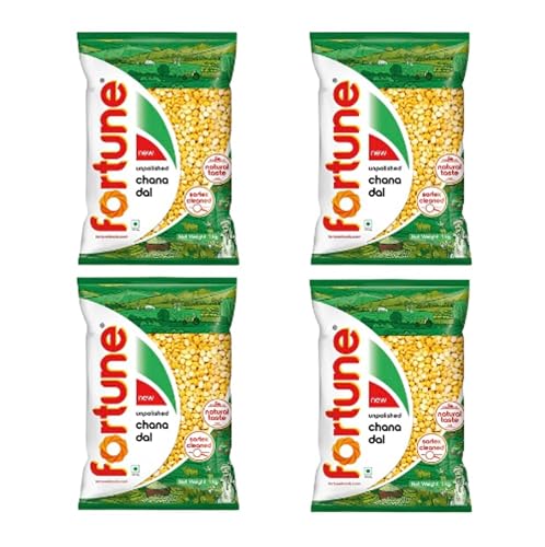 Generic Fortune Linsen (4 x 500g) - Hochwertiges Linsen-Bündel (Chana Dal/Bengal Gram) von Generic