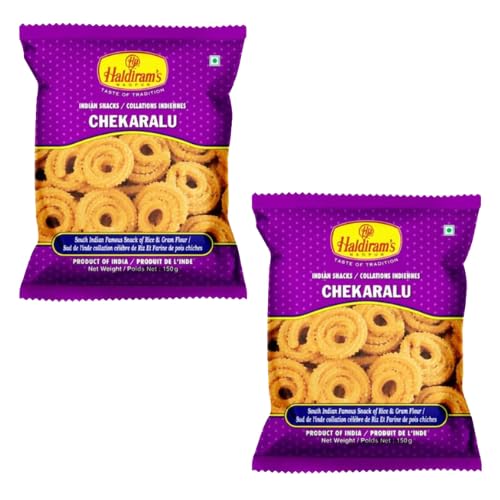 Generic Haldiram's Chekaralu (Bundle von 2 x 150g) - Knuspriger und herzhafter Snack von Generic