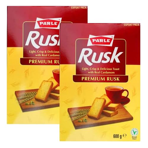 Generic Parle Premium Elaichi Rusk (Bundle von 2 x 600g) - Perfekte Begleitung für Ihren Morgenkaffee von Generic