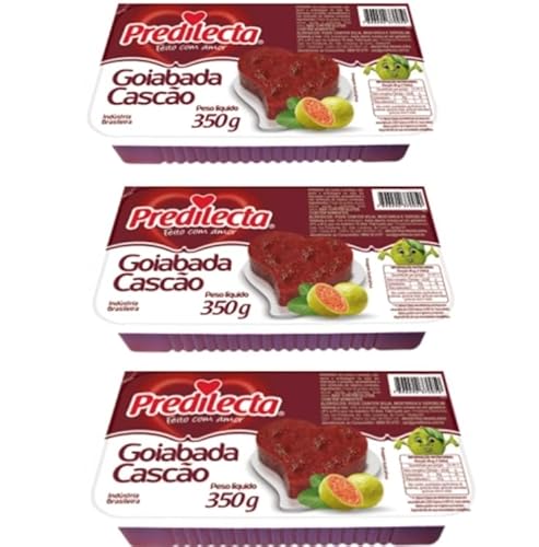 Goiabada Cascão Predilecta 350 g - 3er Pack (3 x 350 g) - Brasilianische Guavenmarmelade von Generic