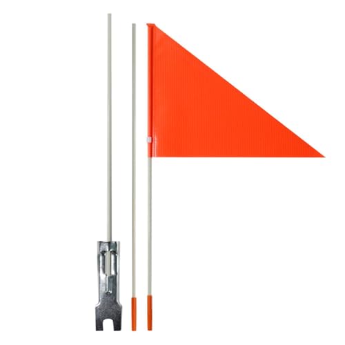 Golfwagen-Flagge – wasserabweisende Fahrrad-Flagge mit starkem Fahnenmast, orangefarbene tragbare Flagge für Fahrradwerbung | Outdoor-Flagge mit Schlaufe für Fahrradkajak von Generic